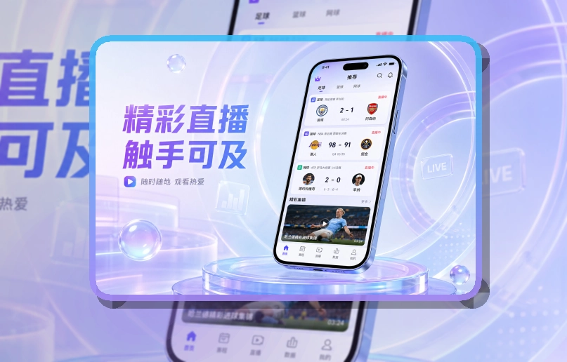 夜间舞台区 · 官方App下载 · 重要比赛不容易错过界面展示